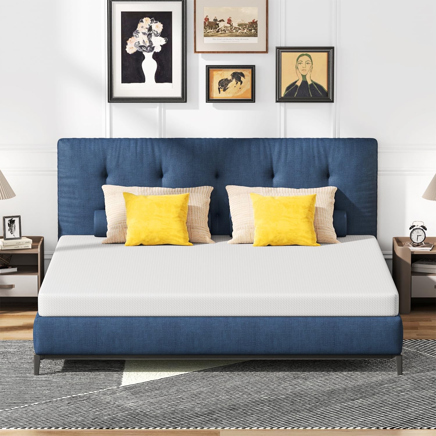 Colchon De Espuma Viscoelastica King Size 6 Pulgadas Para Cama Adulto En Oferta‏