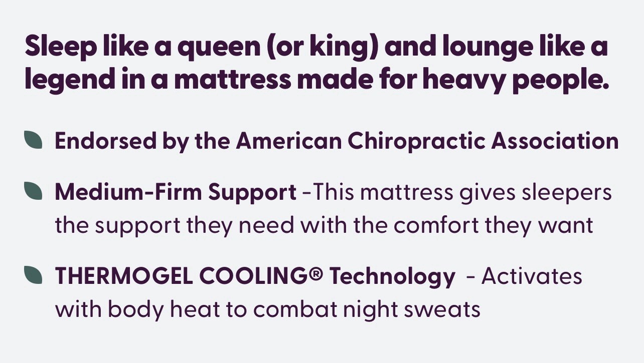 Big Fig Classic King Size Mattress W/ THERMOGEL COOLING® Technology MSRP $2,149