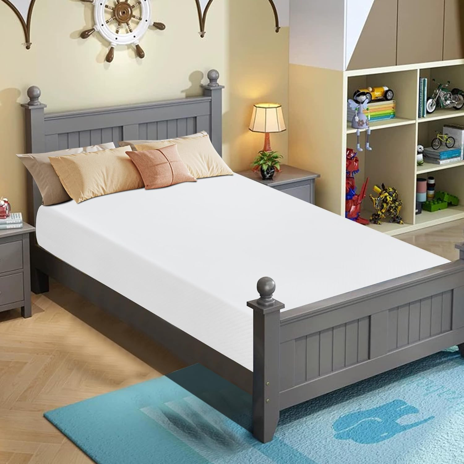 12 Inch Gel Memory Foam Mattress for Cool Sleep & Pressure Relief, Medium Firm S