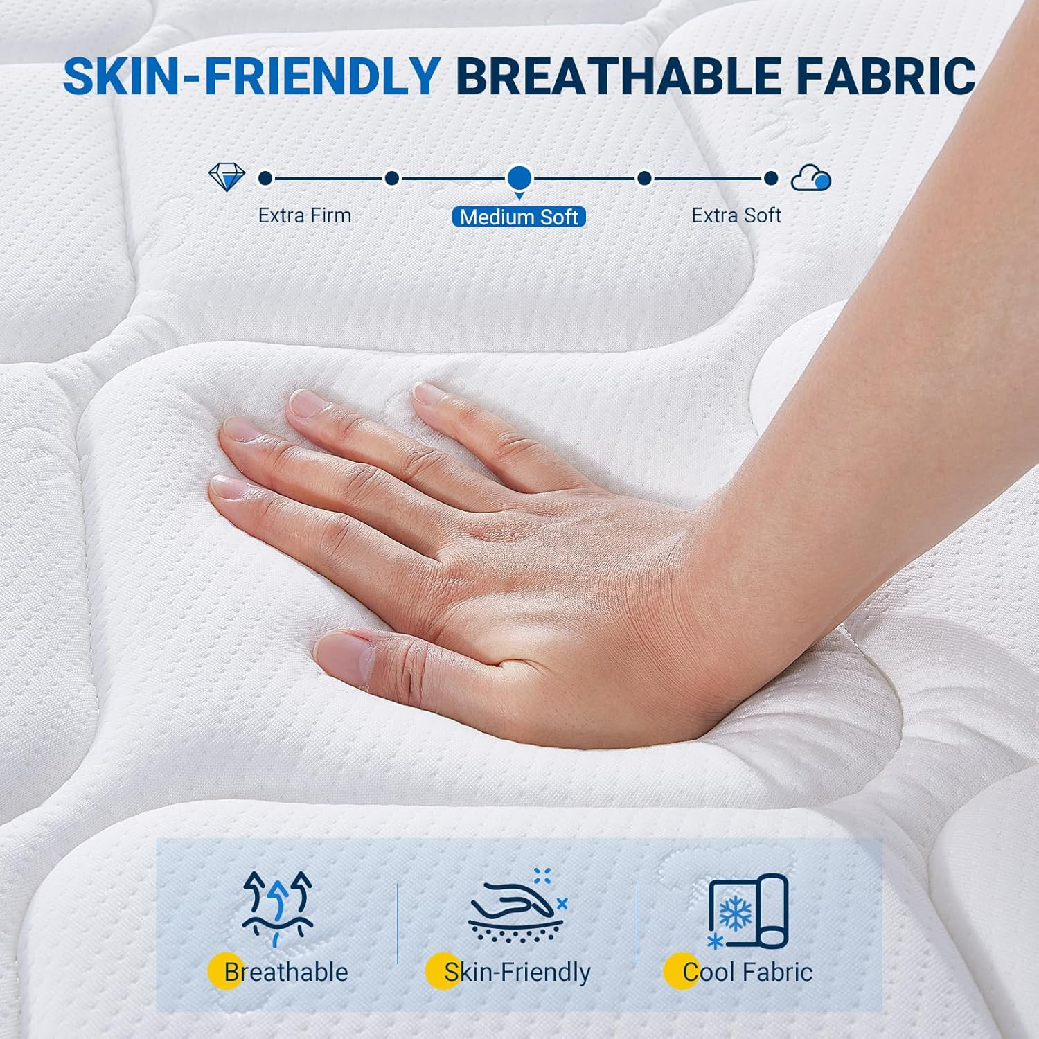 12″ Hybrid Full Mattress in a Box – Comfort Foam & Pocket Coils for Relief