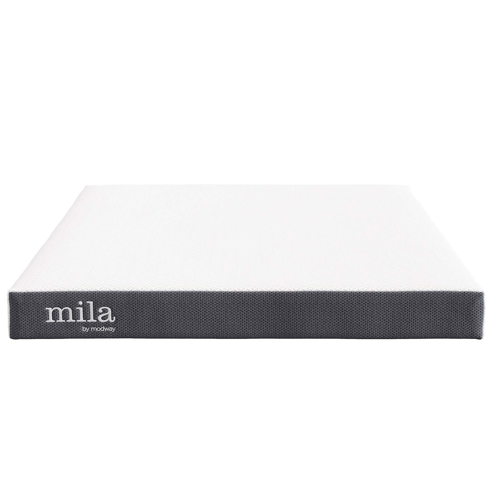 Modway 6″ Dual-Layer Full Size Firm Memory Foam Mattress With 10-Year Warranty