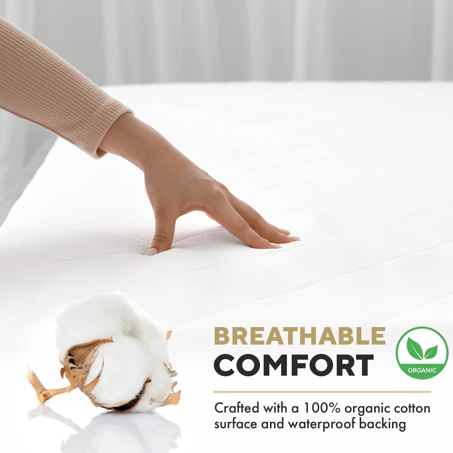 MATTSHIELD Maximum 3-Piece Kit – Waterproof Organic Cotton Terry Full, White