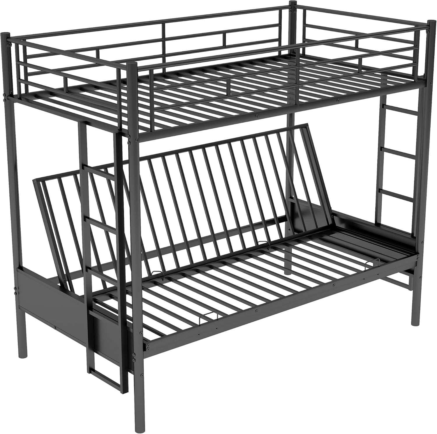 Twin Over Futon bunk Bed, Futon bunk Bed, loft Bed with futon,