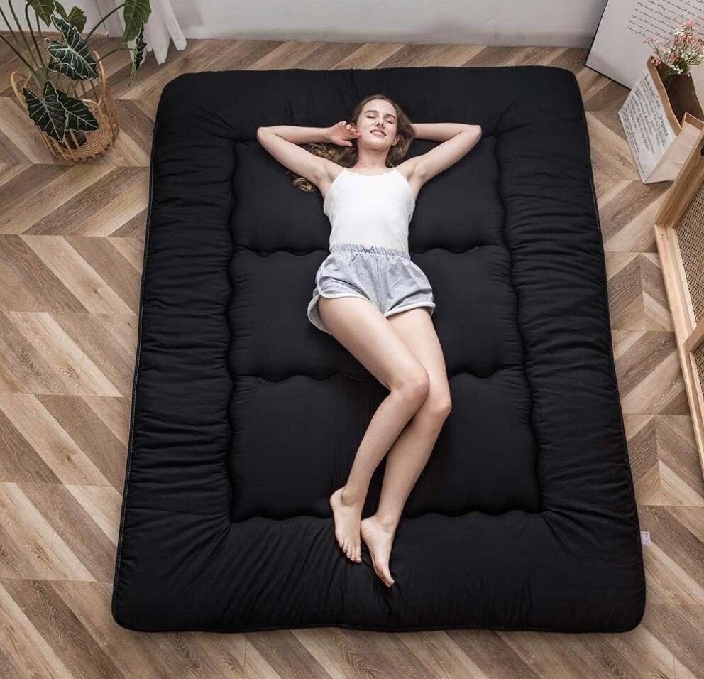 Japanese Floor Mattress Futon Mattress, 4″ Thicken Tatami Mat Sleeping Pad USA