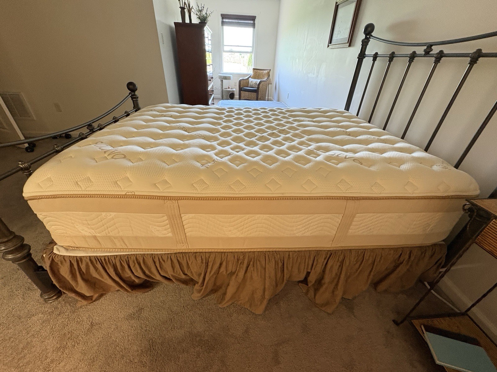 Saavta Rx Queen Mattress, Medium Firm, White Organic Cotton Cover