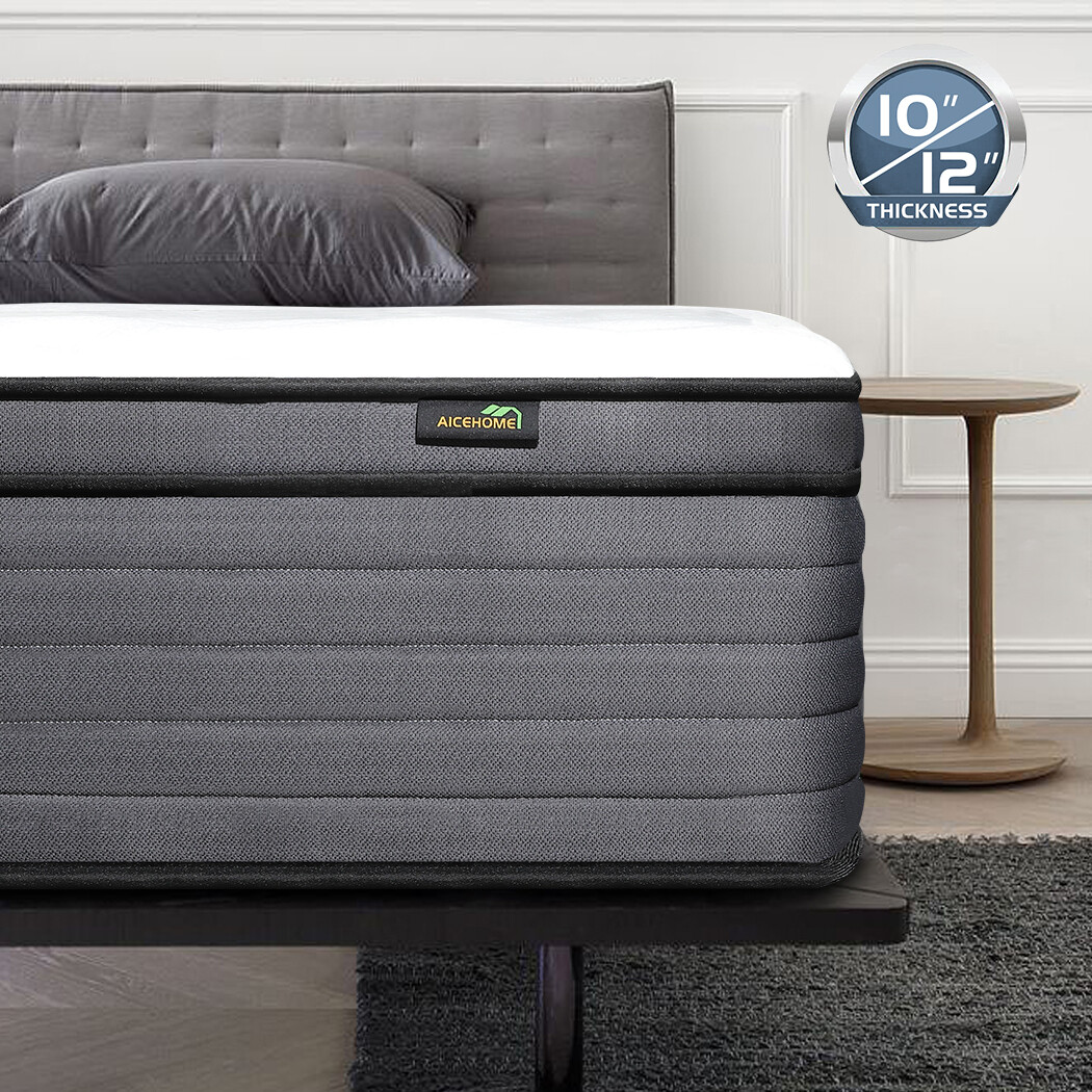 14″ 12″ Luxury Mattress Twin Full Queen King Size Foam Pocket Spring Bed in Box
