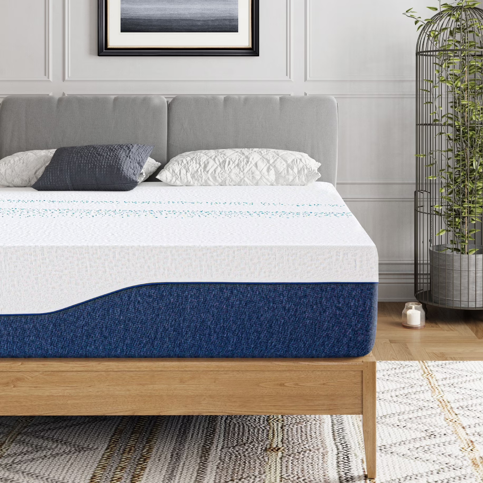 Memory Foam Mattresses Medium Firm Jacquard Cover Twin/Full/Queen