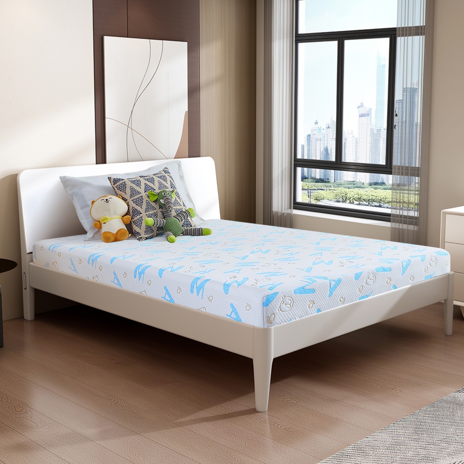5″ 6″ Twin TwinXL Full Queen Size Gel Memory Foam Mattress with Removable Cover