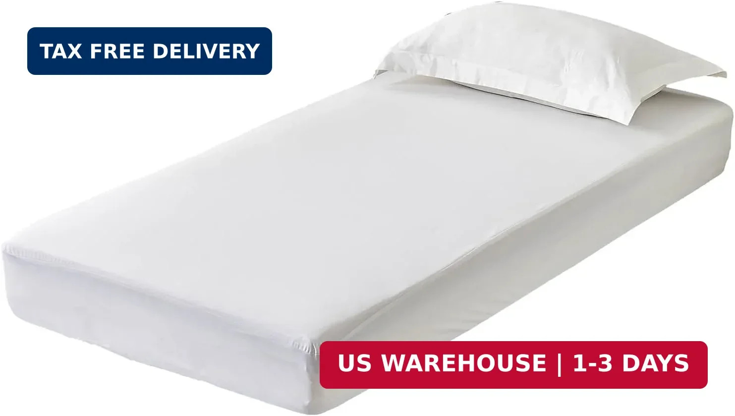 Kingnex Waterproof RV Bunk Mattress Narrow Twin 30×75, White