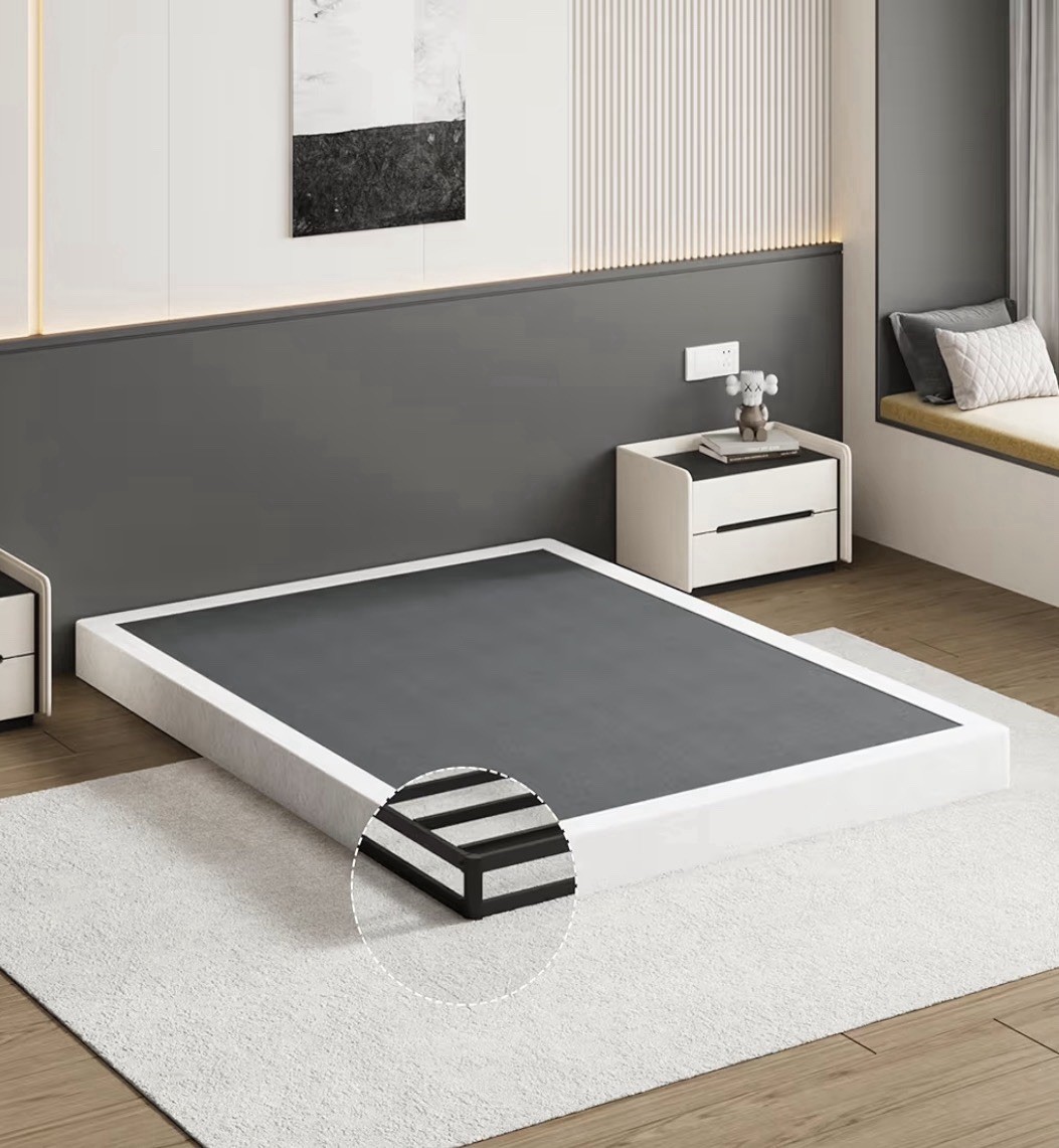 LUMUNANCE Full Box Spring 5″, Heavy Duty Metal Mattress Foundation