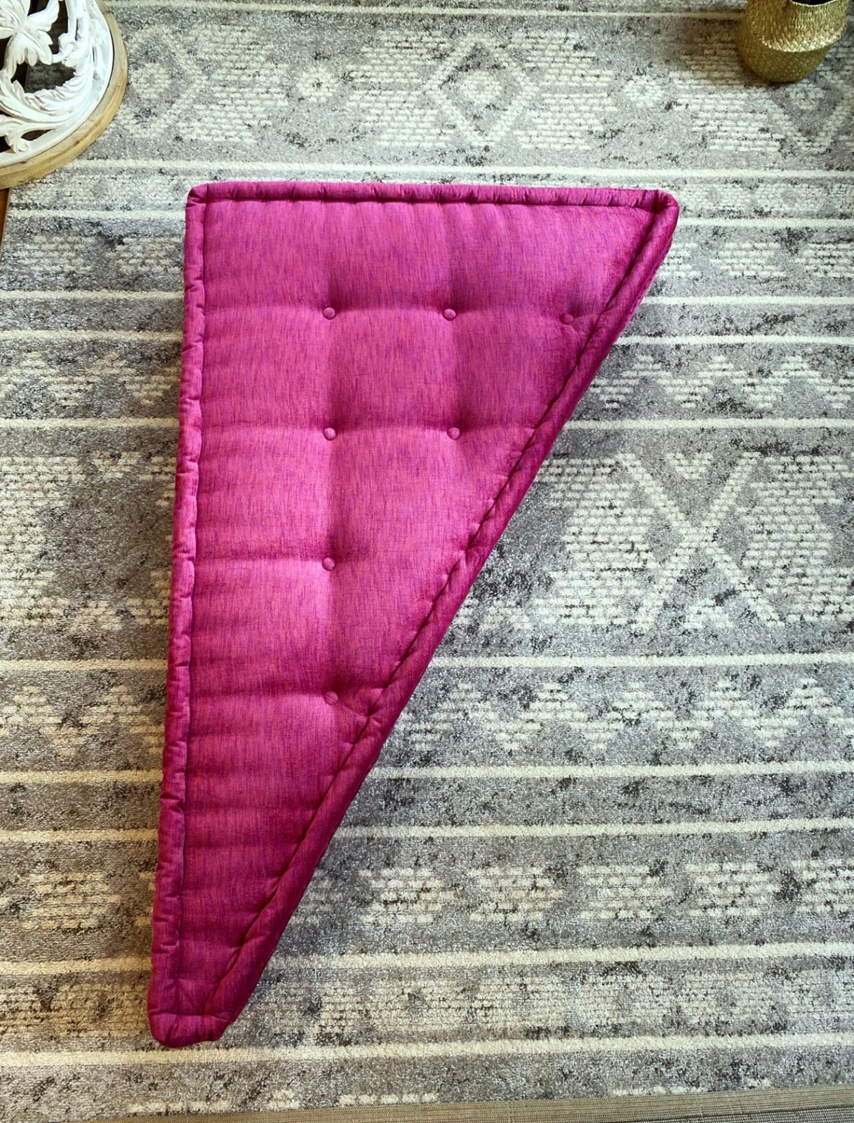 Boho French Moroccan Modular Sectional Custom Mah Jong Sofa Couch Mat -Irregular