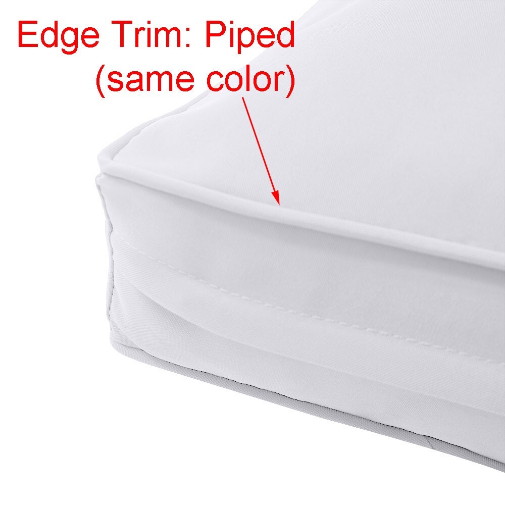 |COVER ONLY| Outdoor Piped Trim 6″ Twin Size Daybed Fitted Sheet Slipcover AD005