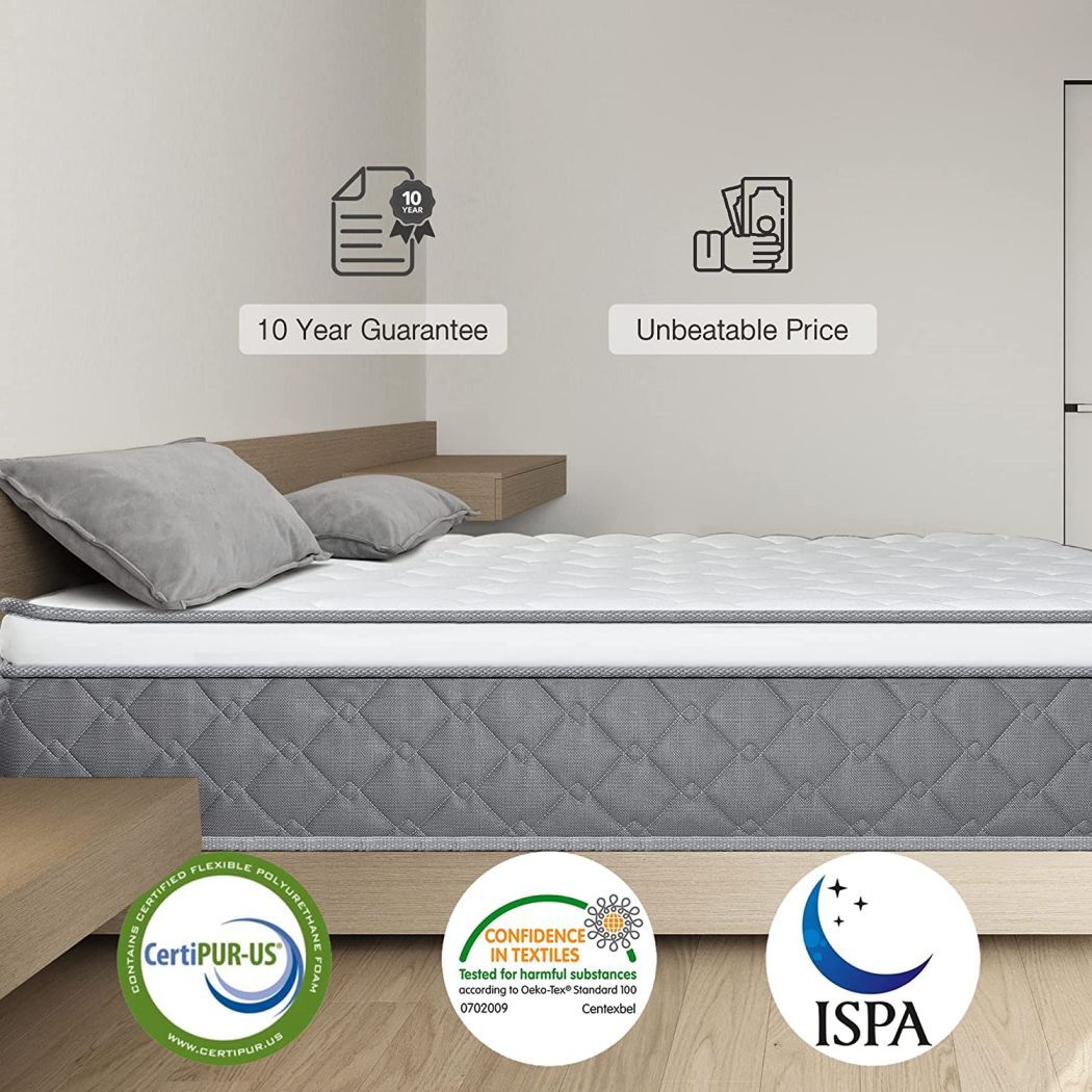 12″ 14″ Memory Foam Hybrid Mattress Pocket Spring Twin Full Queen King in a Box