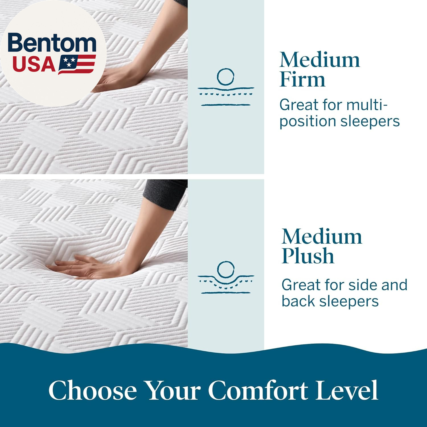 8 Inch Memory Foam Mattress – Medium Plush Feel – Infused with Refreshing Bamboo