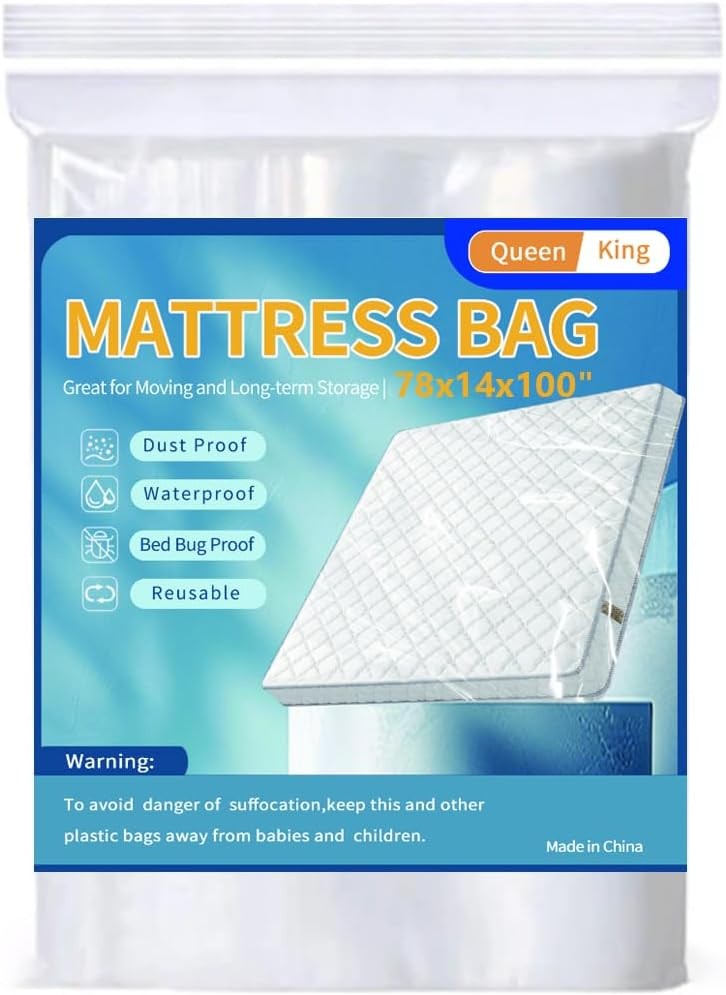 Mattress Bags for Moving Storage Mattress Protector Cover Waterproof Mattress