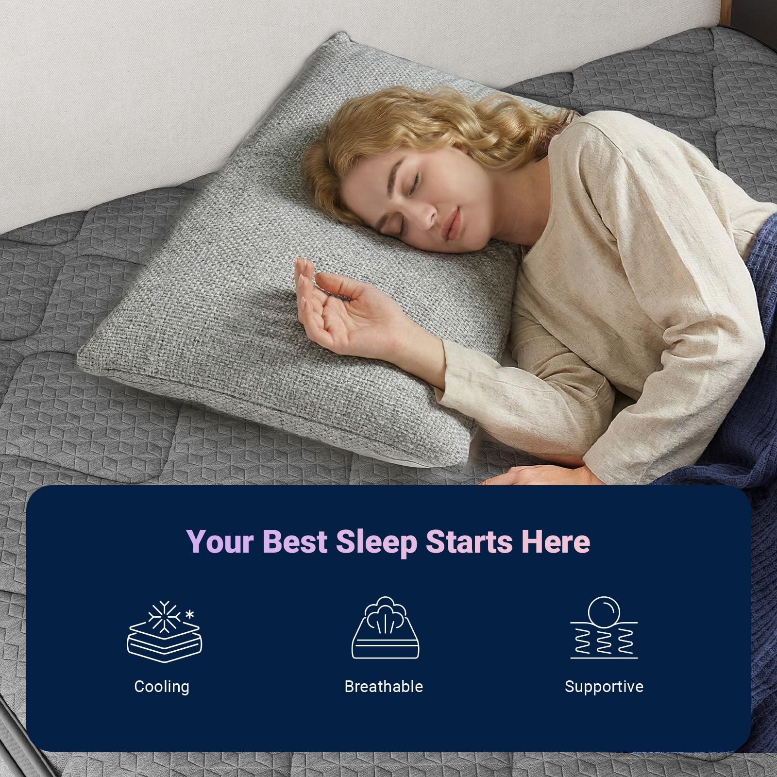 10 Inch Queen Mattress, Hybrid Mattress with Smarts Coil™ Pocket Springs for …
