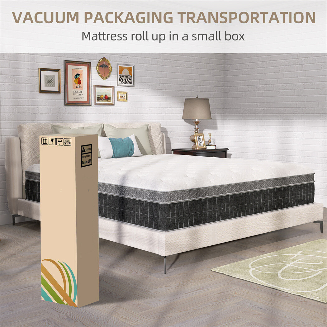 10″ 12″ 14″ Twin Full Queen King Mattress Hybrid Memory Foam Spring Bed In A Box