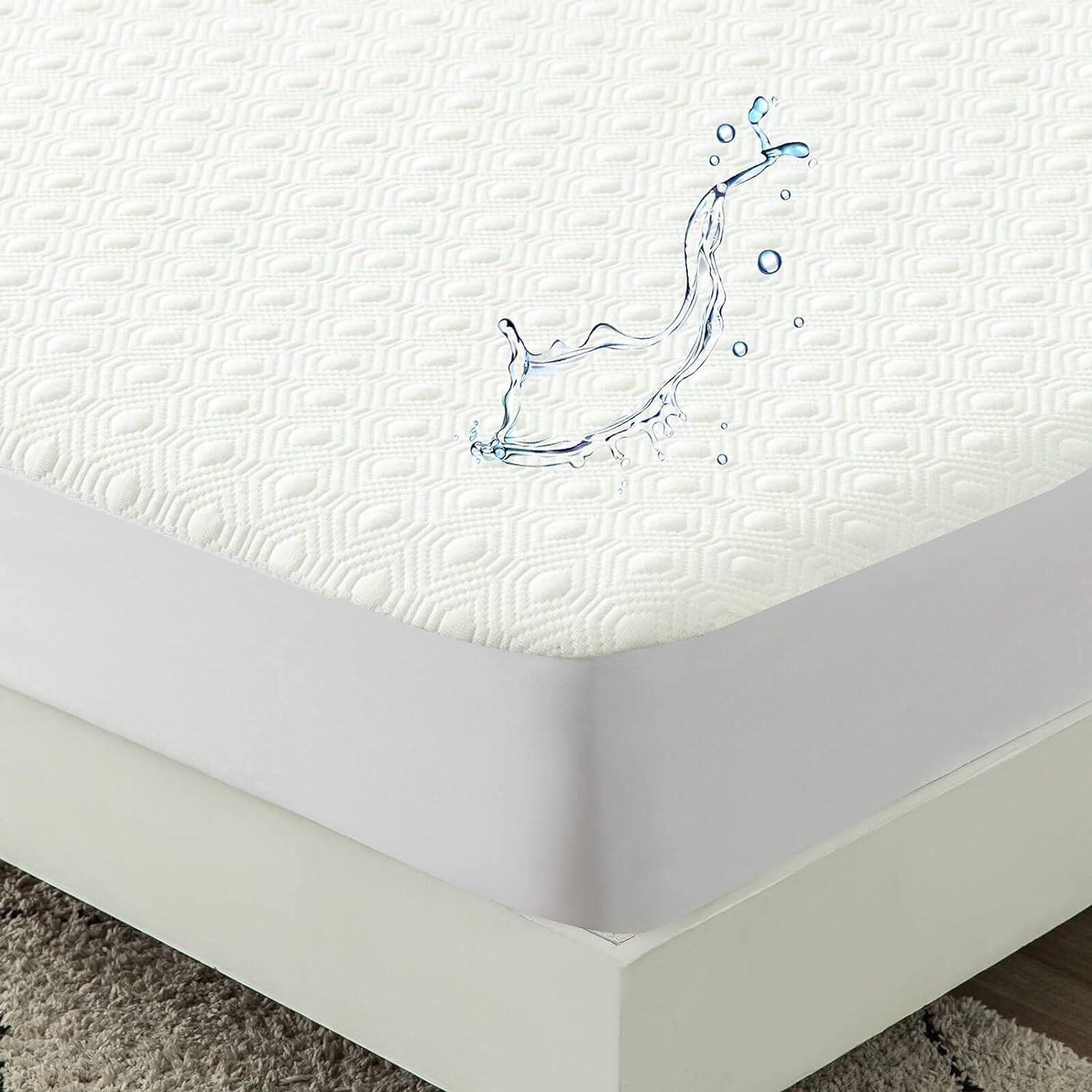Waterproof Sleeper Sofa Full Mattress Cover (54X72), White
