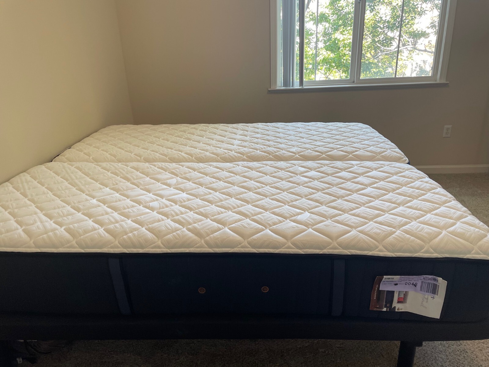 Stearns & Foster Rockwell Ultra Firm Split California King Mattresses.