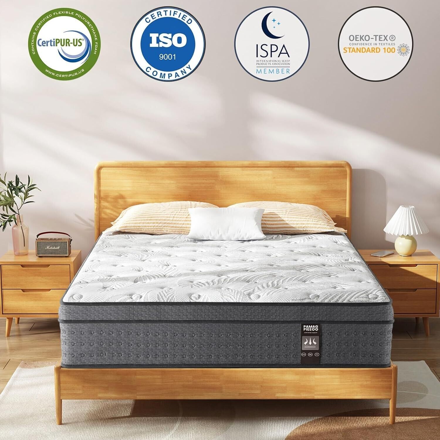 14″ Twin XL Mattress Cooling Gel Memory Foam Twin XL Spring Hybrid Mattress
