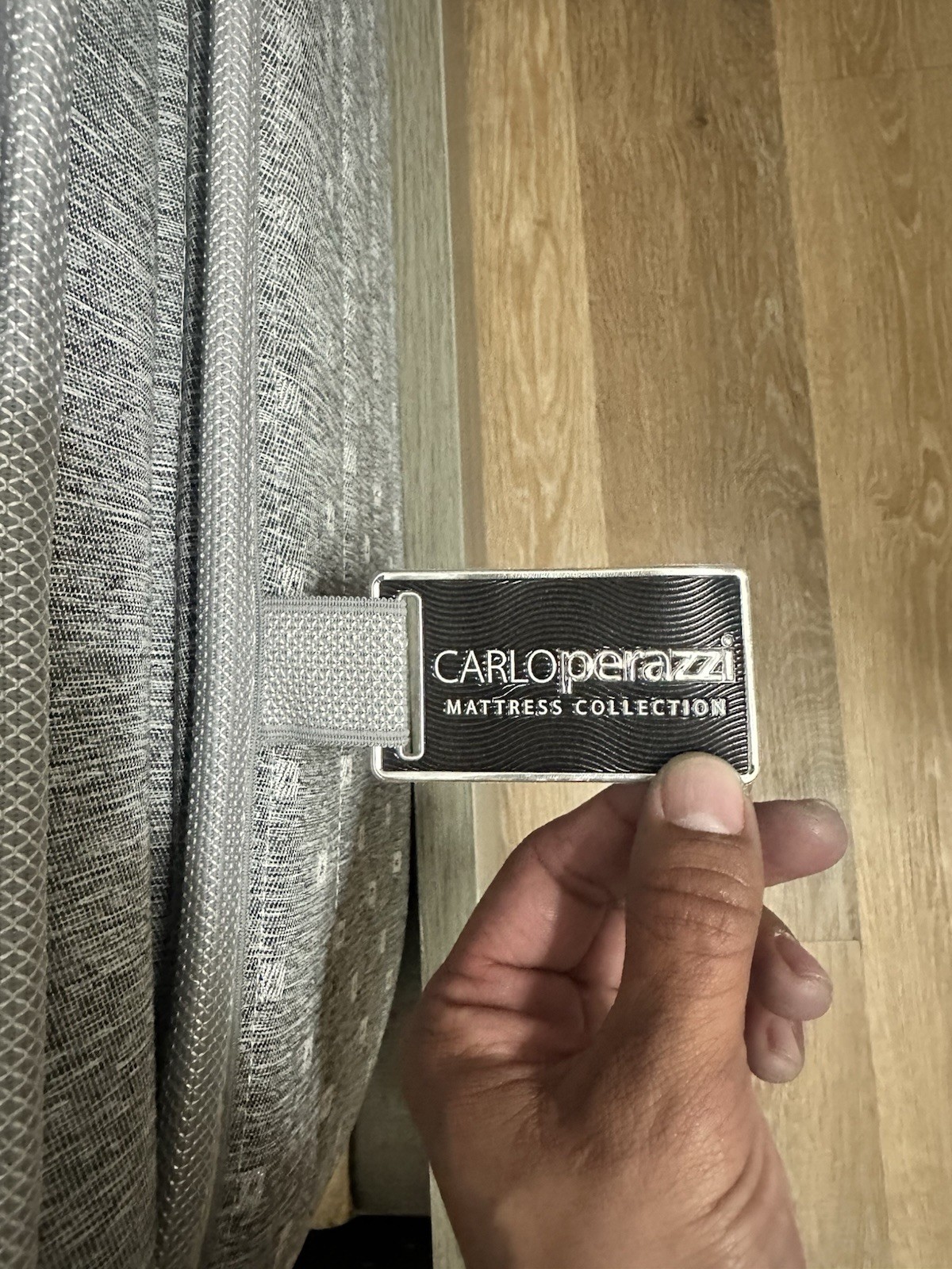 CARLO perazzi King Firm Pillow Top Mattress Gray/White