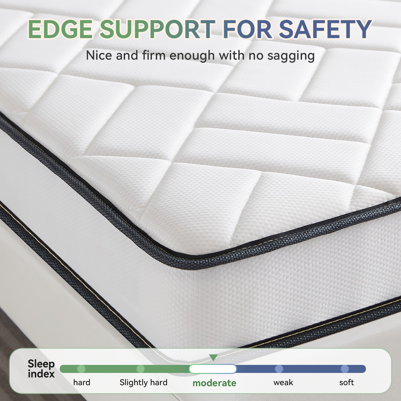 6″ Gel Memory Foam Spring Hybrid Mattress Twin Full Queen King Size Bed In A Box
