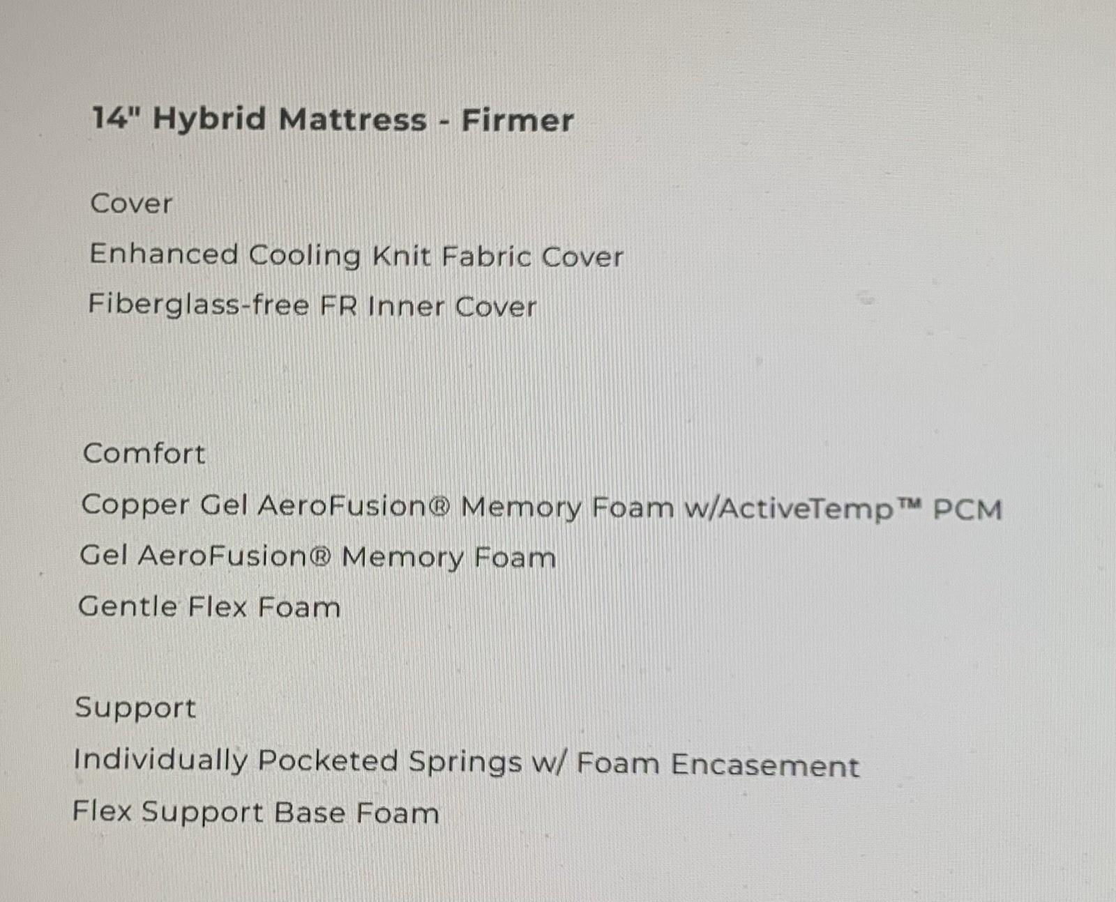 Mlily King Mattress Midnight Ice Firmer 1.0