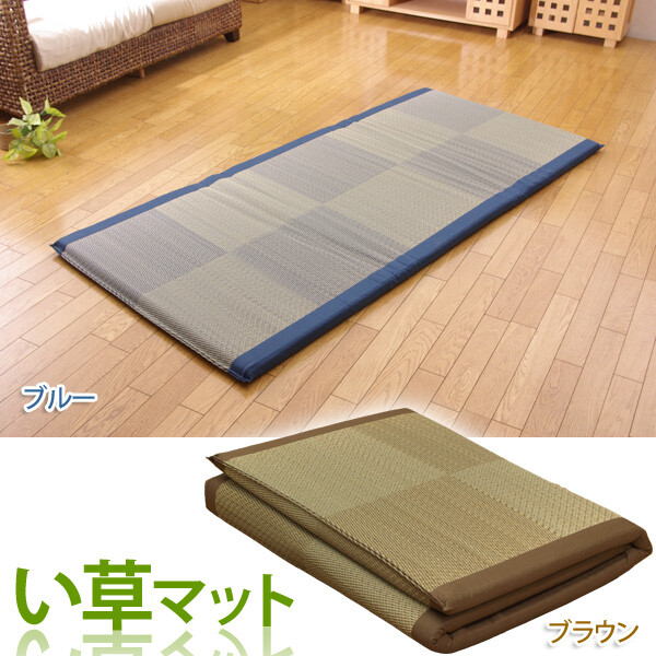 IKEHIKO Japanese Rush Grass Tatami Mattress Foldable Futon 90×200cm Japan New