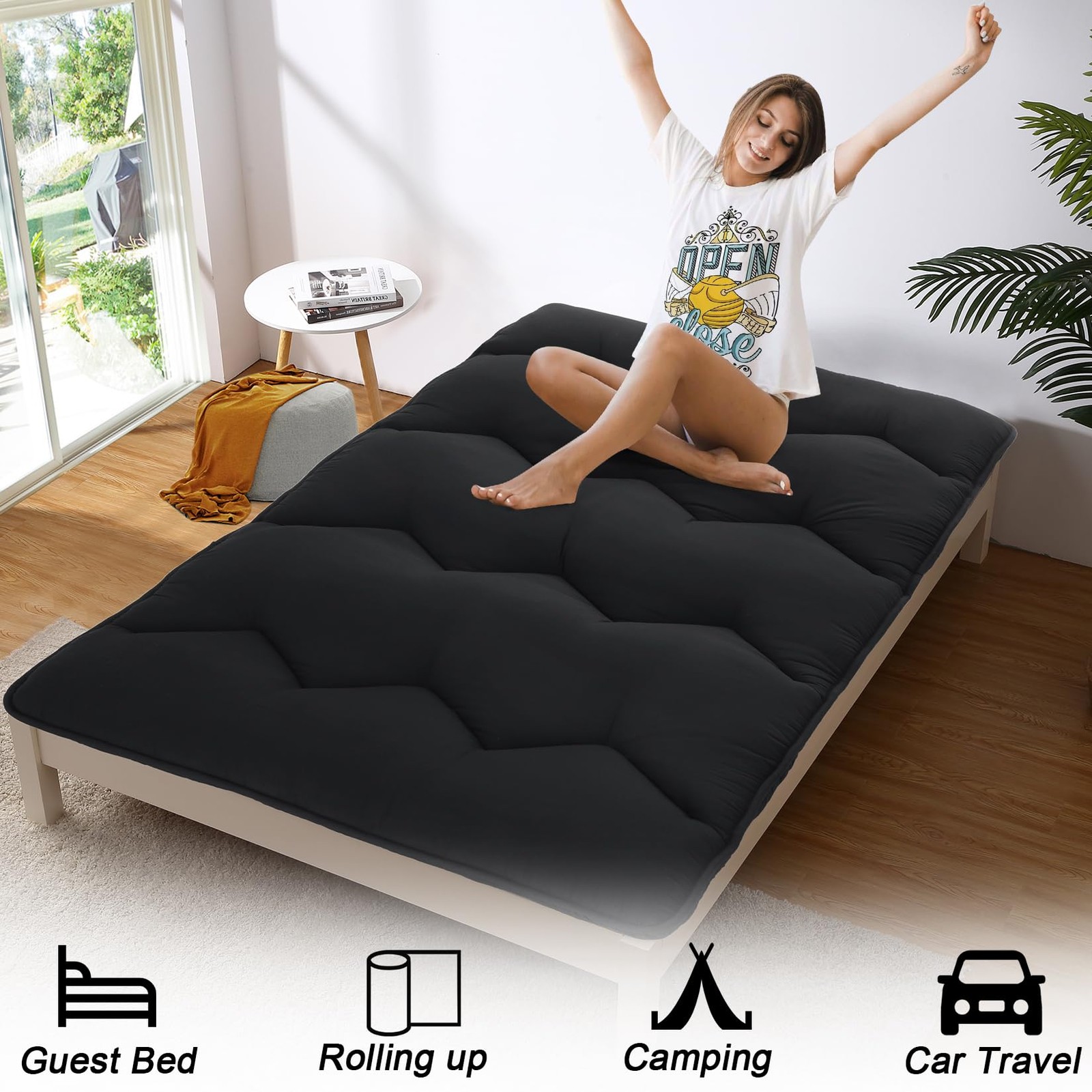 Floor Mattress Japanese Futon Mattress Sleeping Tatami Mat Twin/Full/Queen Size
