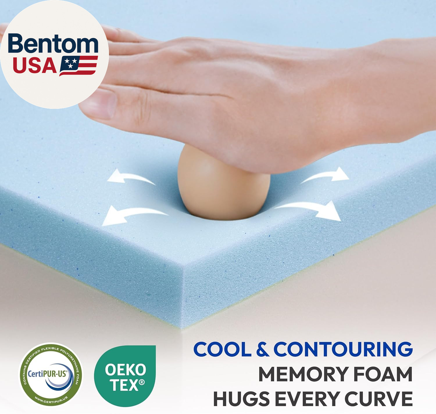 6 Inch Full Size Mattress, Firm Gel Memory Foam Full Mattress in a Box, Firm Bac
