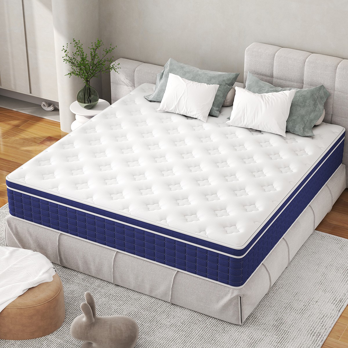 12/14 Inch Mattress Twin Full Queen King Size Medium Firm Soft Mattress in a box