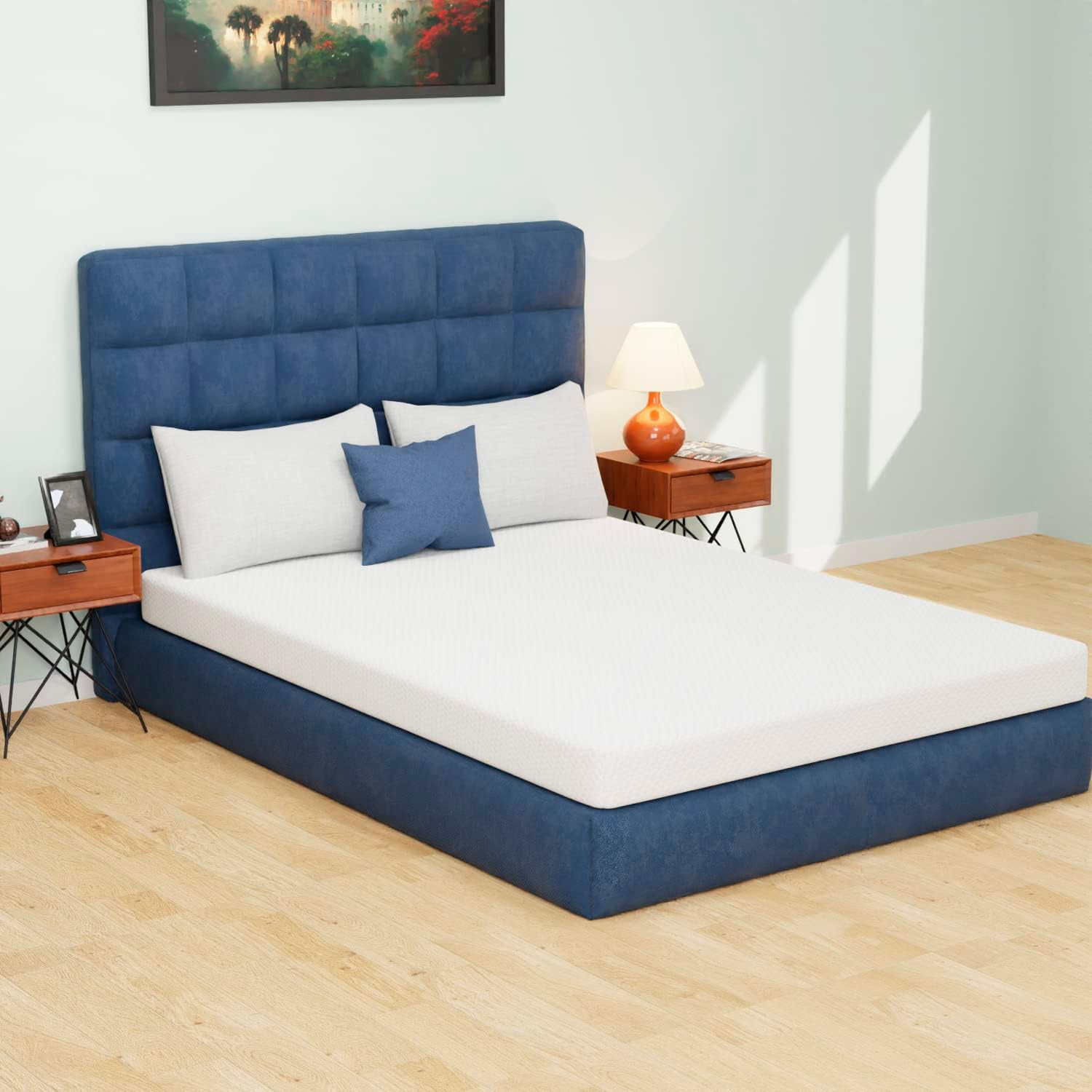 5 Inch Full Green Tea Memory Foam Mattress Cooling Gel Infused Mattress,Medium F
