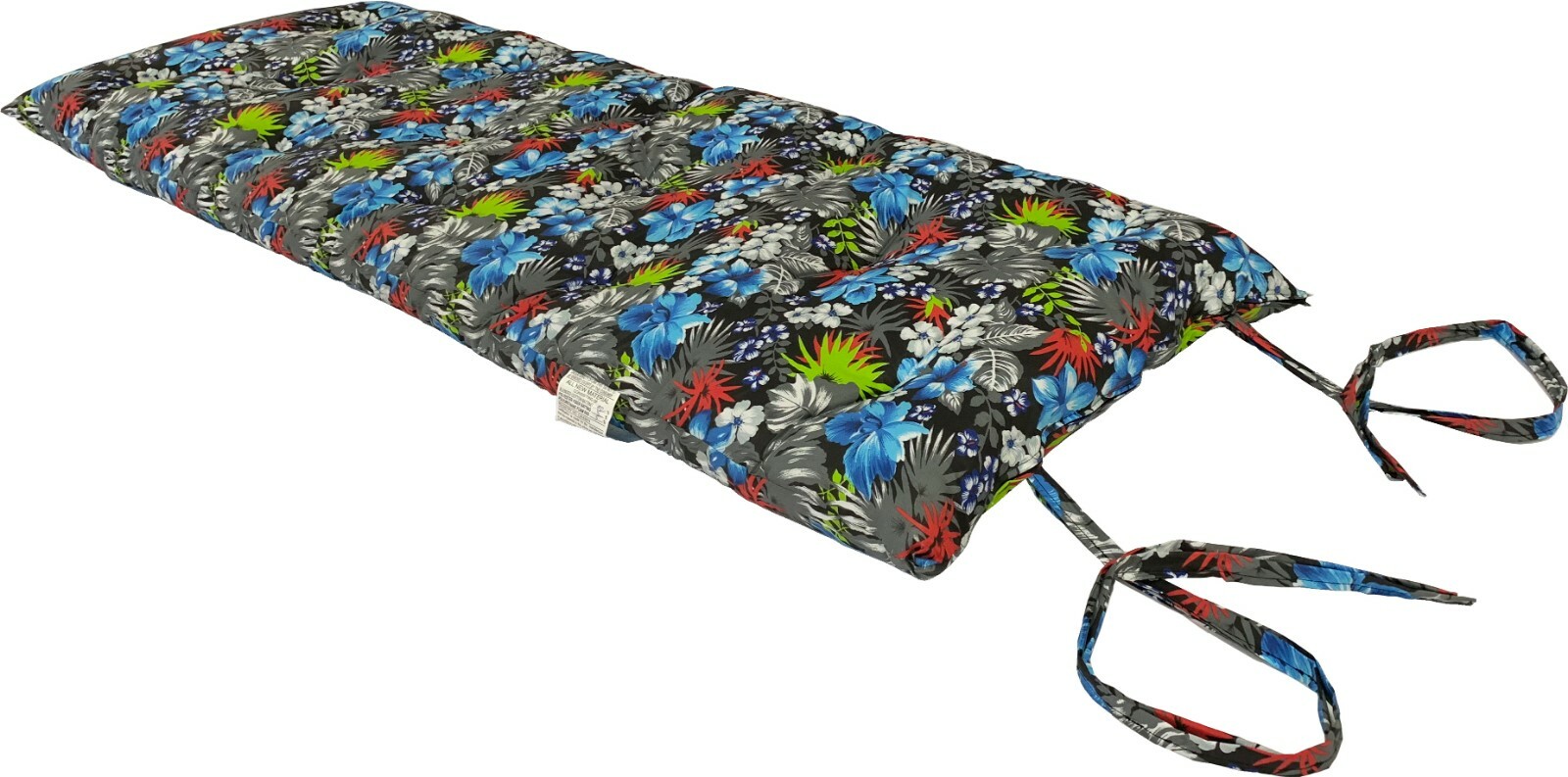 Japanese Floor Rolling Futon Mattresses, Cotton Pads 3 x 30 x 80, Tropical Blue