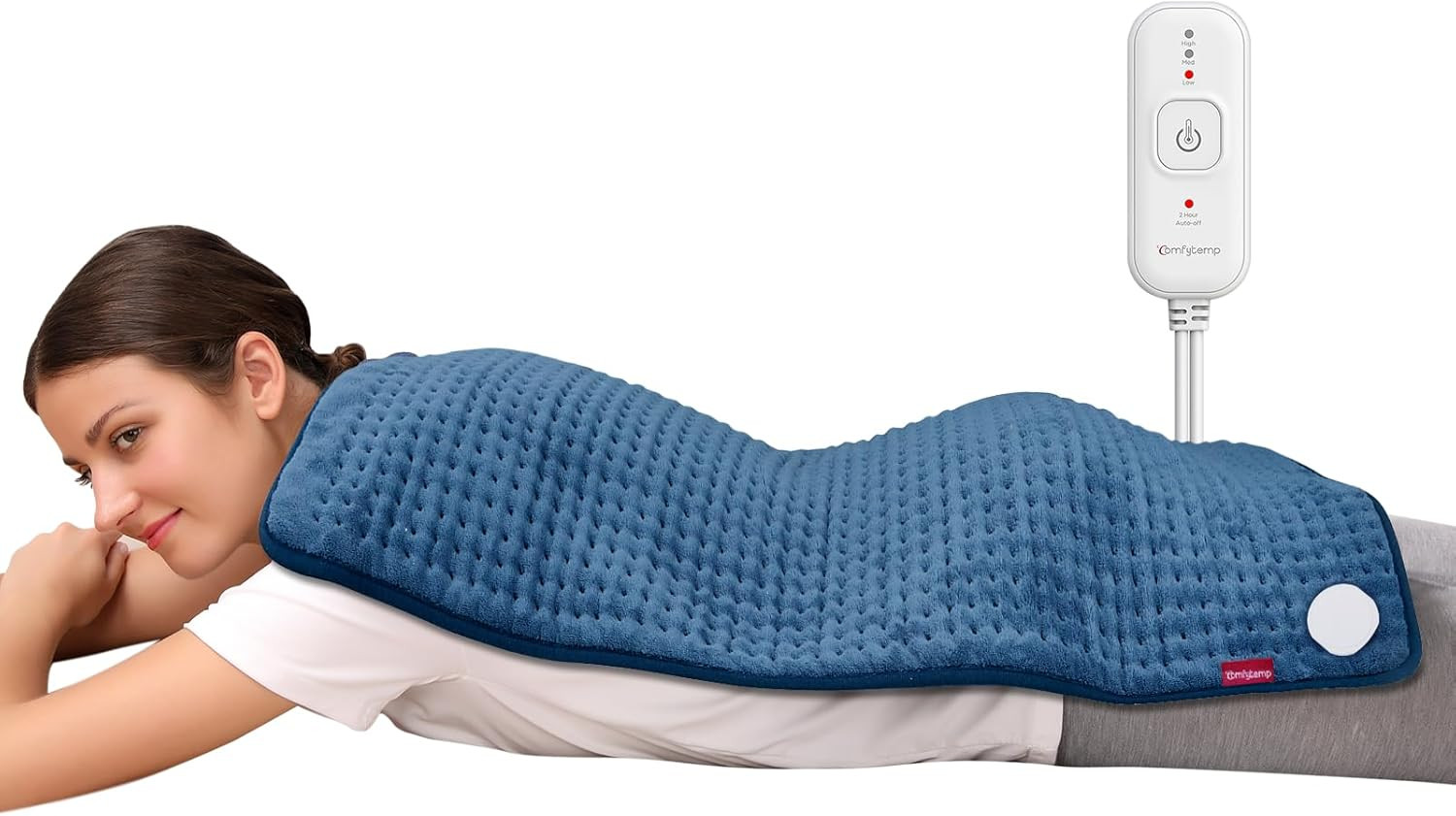 Extra Large Heating Pad for Back & Period, 33”x 17” Electric Heating Pads for