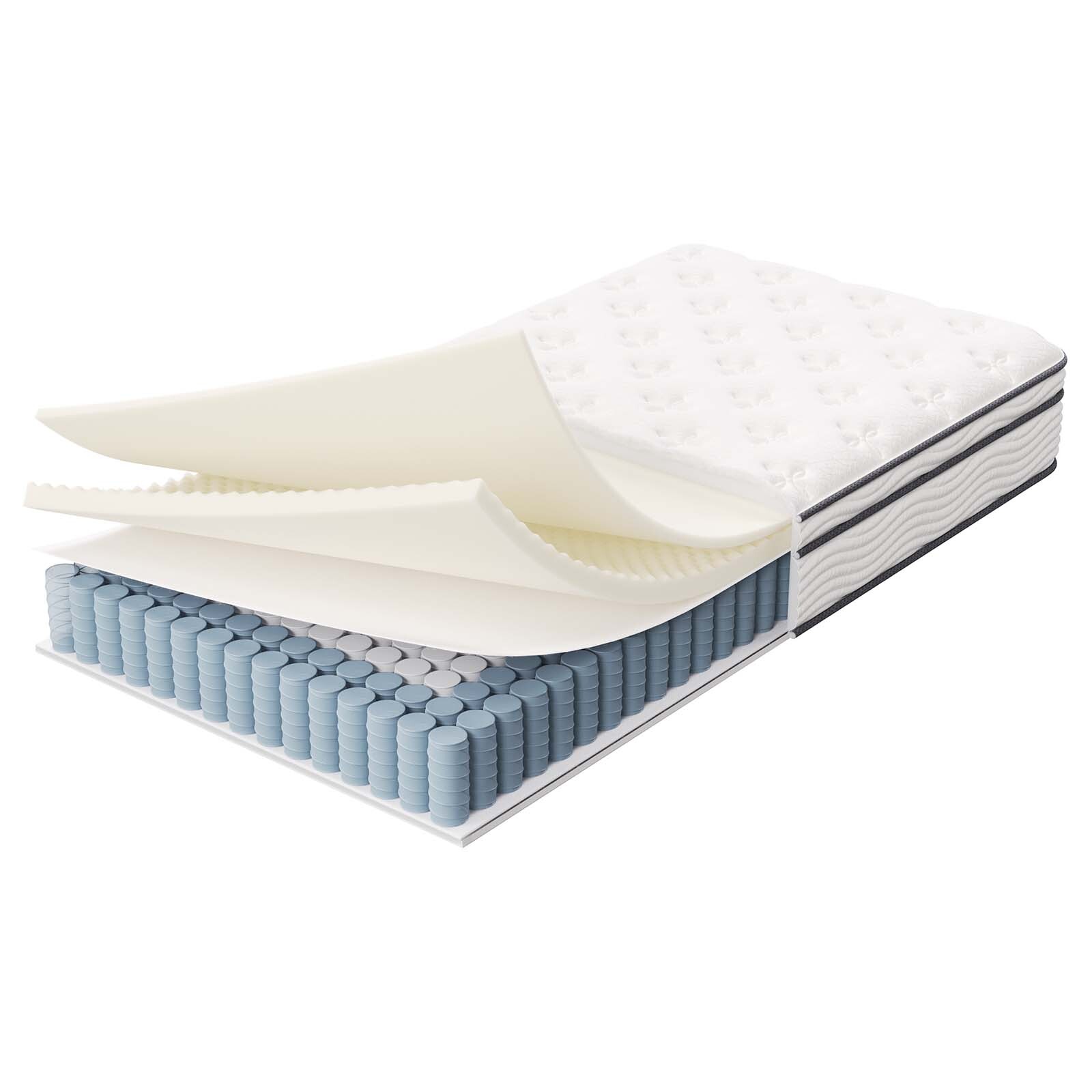 Modway Jenna 10″ Innerspring and Foam Twin XL Mattress in White