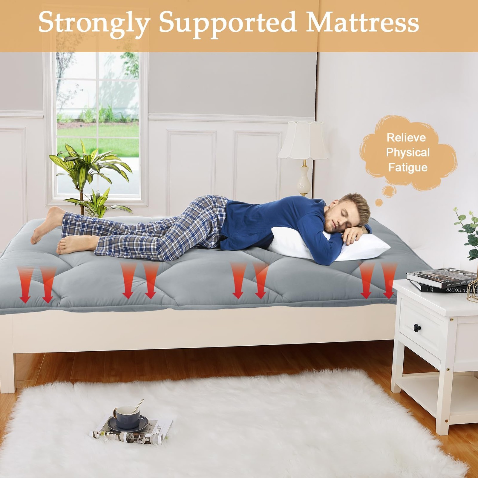 Japanese Futon Mattress Twin/Full/Queen Foldable Japanese Futon Floor Mattress