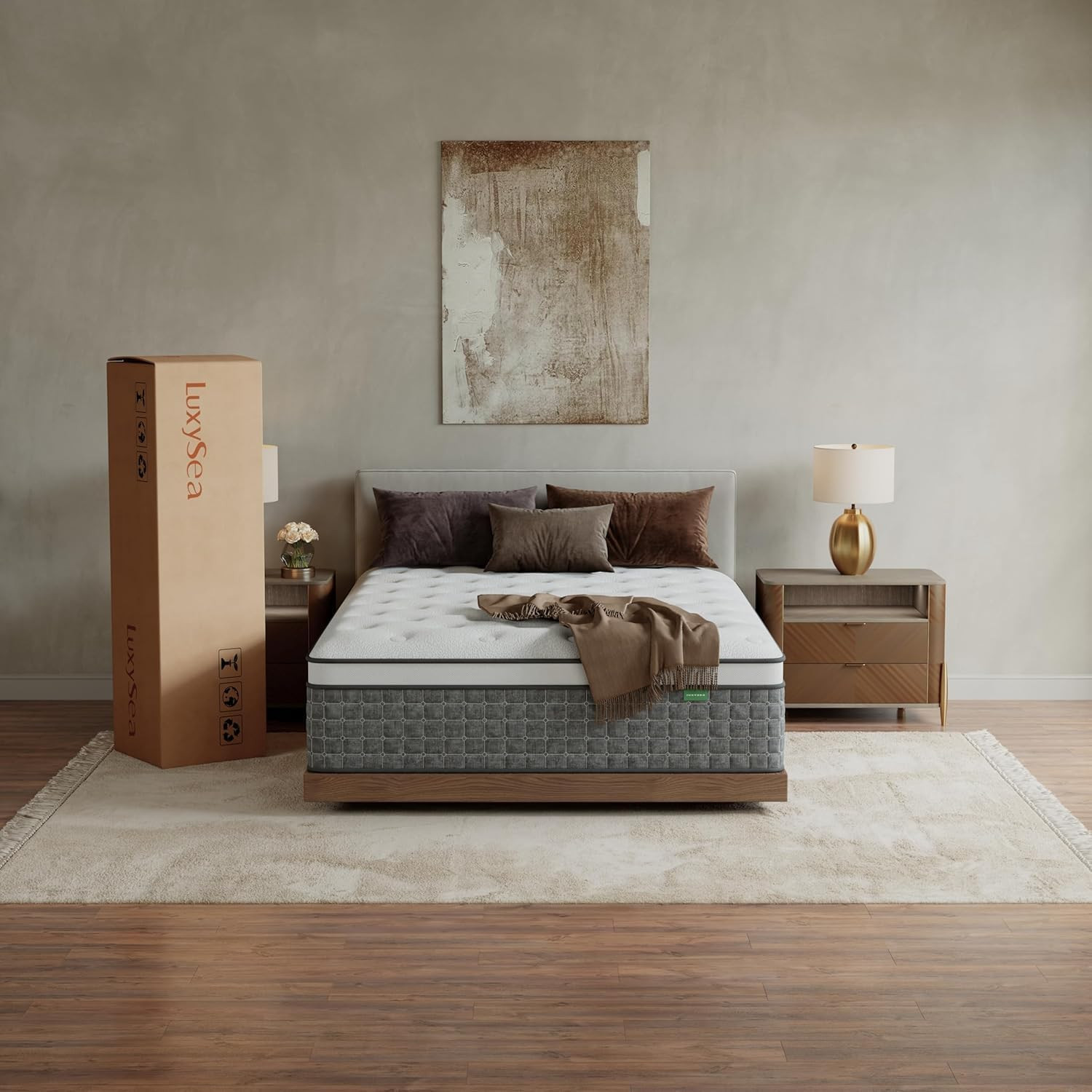 Full Size Mattress, Medium Firm 12 Inch Hybrid Mattress Full Size in a Box – Mem