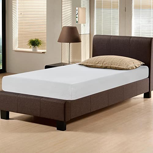 FDW 12 Inch Twin Gel Memory Foam Mattress Medium Firm White Bed in a Box