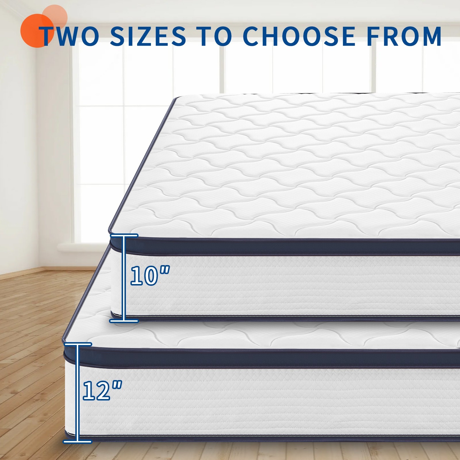 12″ Queen Size Cooling Gel Memory Foam & Pocket Springs Hybrid Mattress in a Box