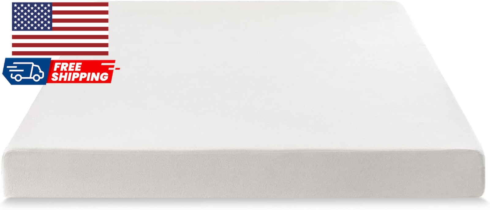 6 Inch Queen Short Mattress for RV Camper, Green Tea Memory Foam