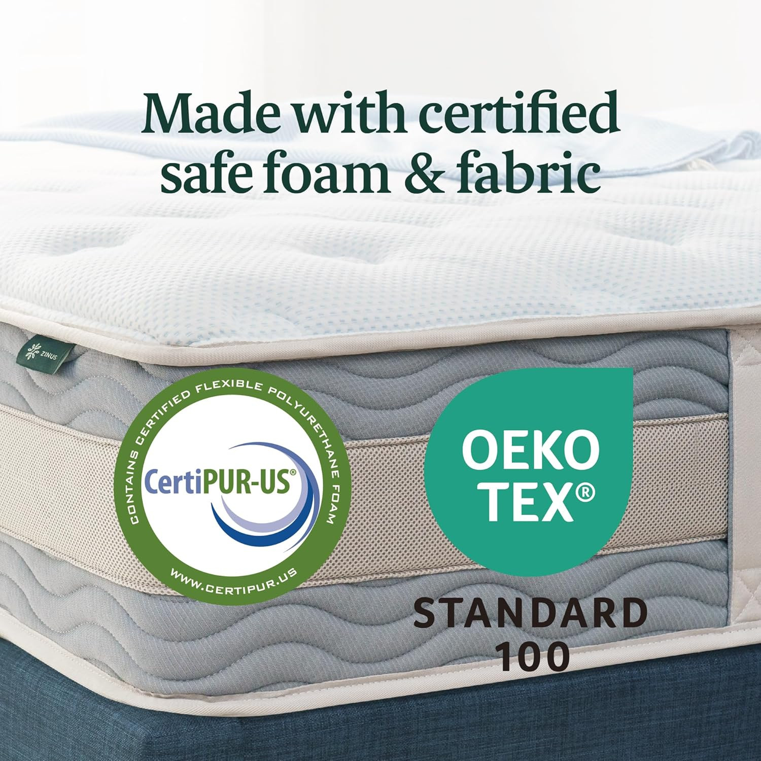 12 Inch Cooling Comfort Support Hybrid Mattress [New Version], Queen, Fiberglass