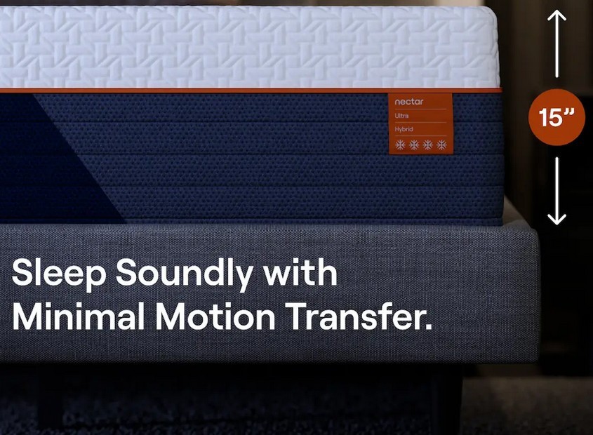 Nectar Ultra Hybrid Mattress – Medium Firm – King – 15″ – MSRP $2399.99