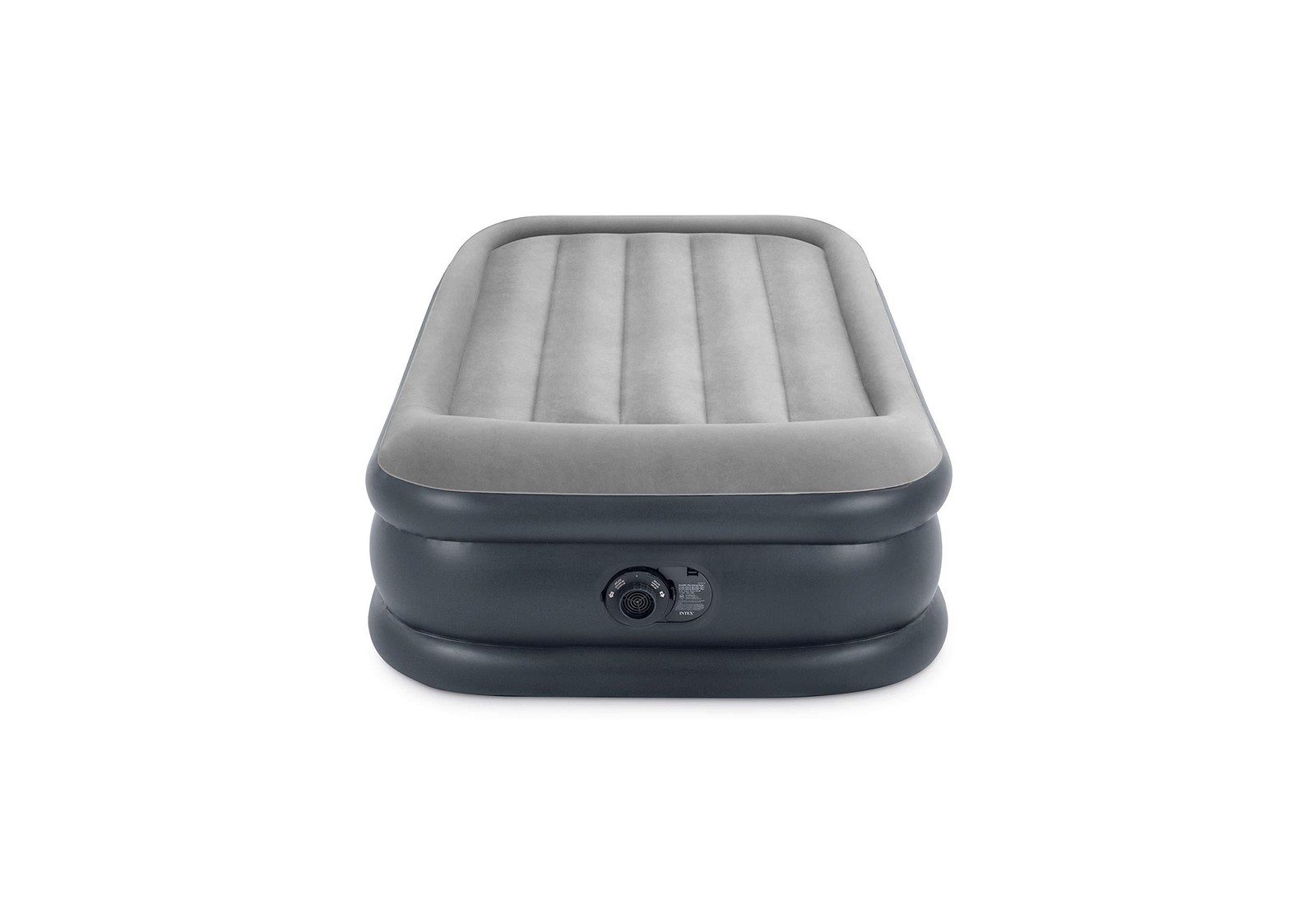 Intex 64131ED Dura Beam Deluxe Pillow Raised Airbed Mattress with Built In Pump,
