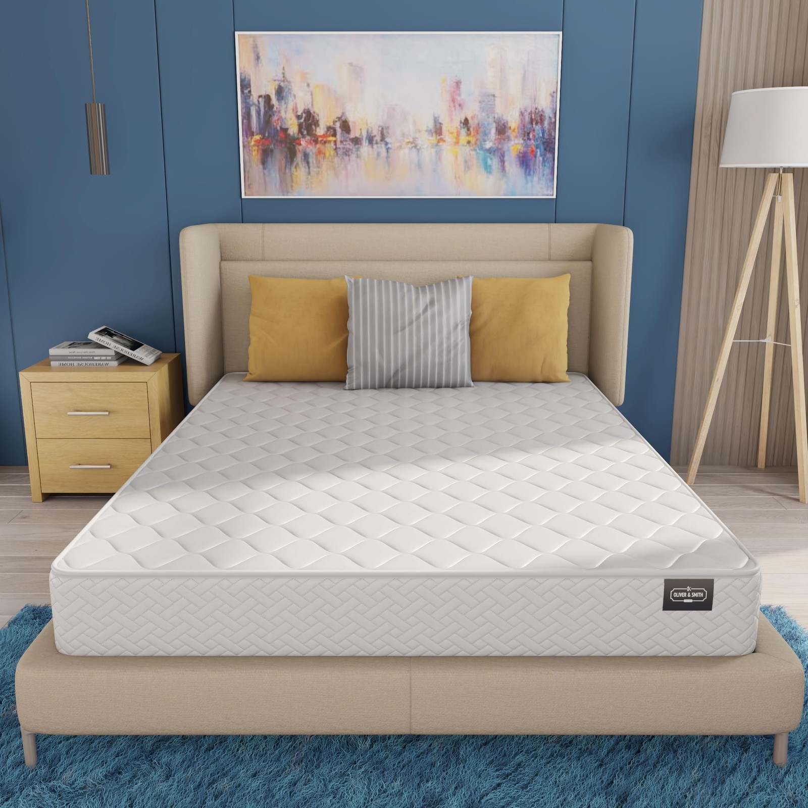 HomeLife 6-Inch Queen Mattress – Tight with High Density Foam – Breathable Polye
