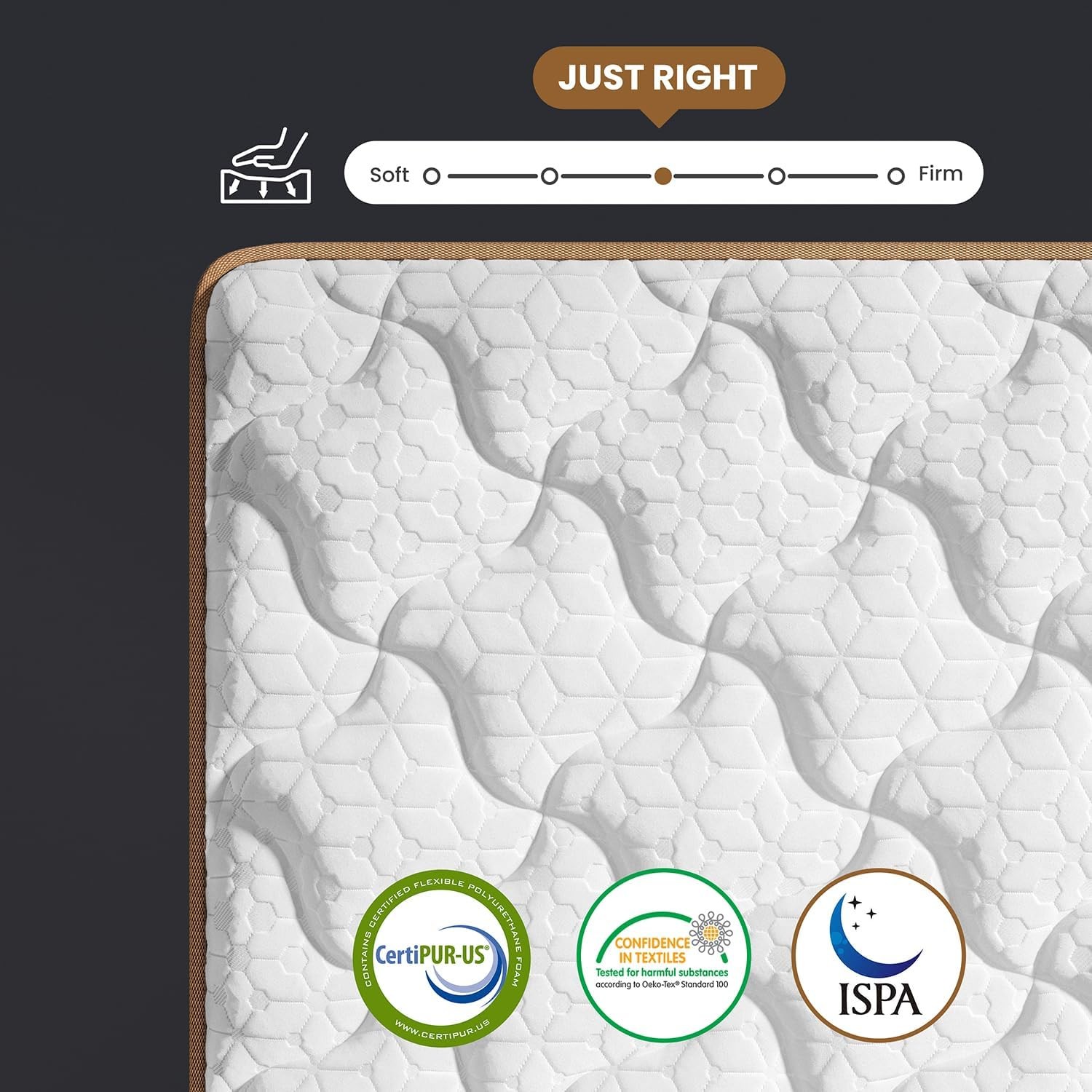 12” Full Queen King Size Mattress Memory Foam Medium Firm Mattress in a box