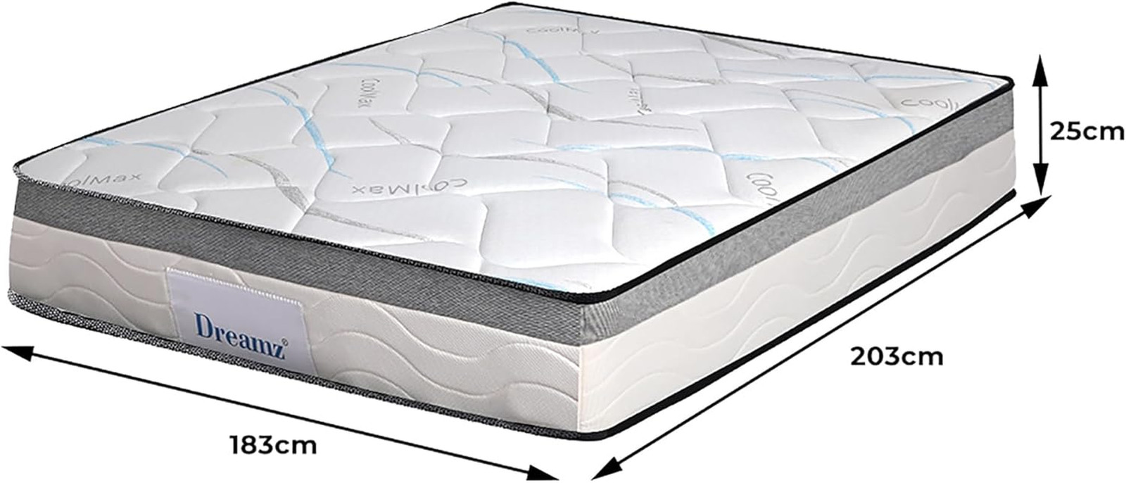 Spring Mattress Knitted Fabric, Hypo-Allergenic Materials, Pocket Spring System,