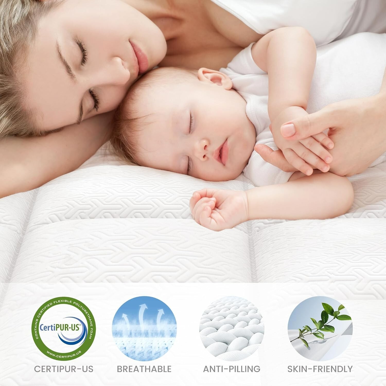 5 Inch Memory Foam Twinxl Mattress Medium Firm Cooling CertiPUR-US 612
