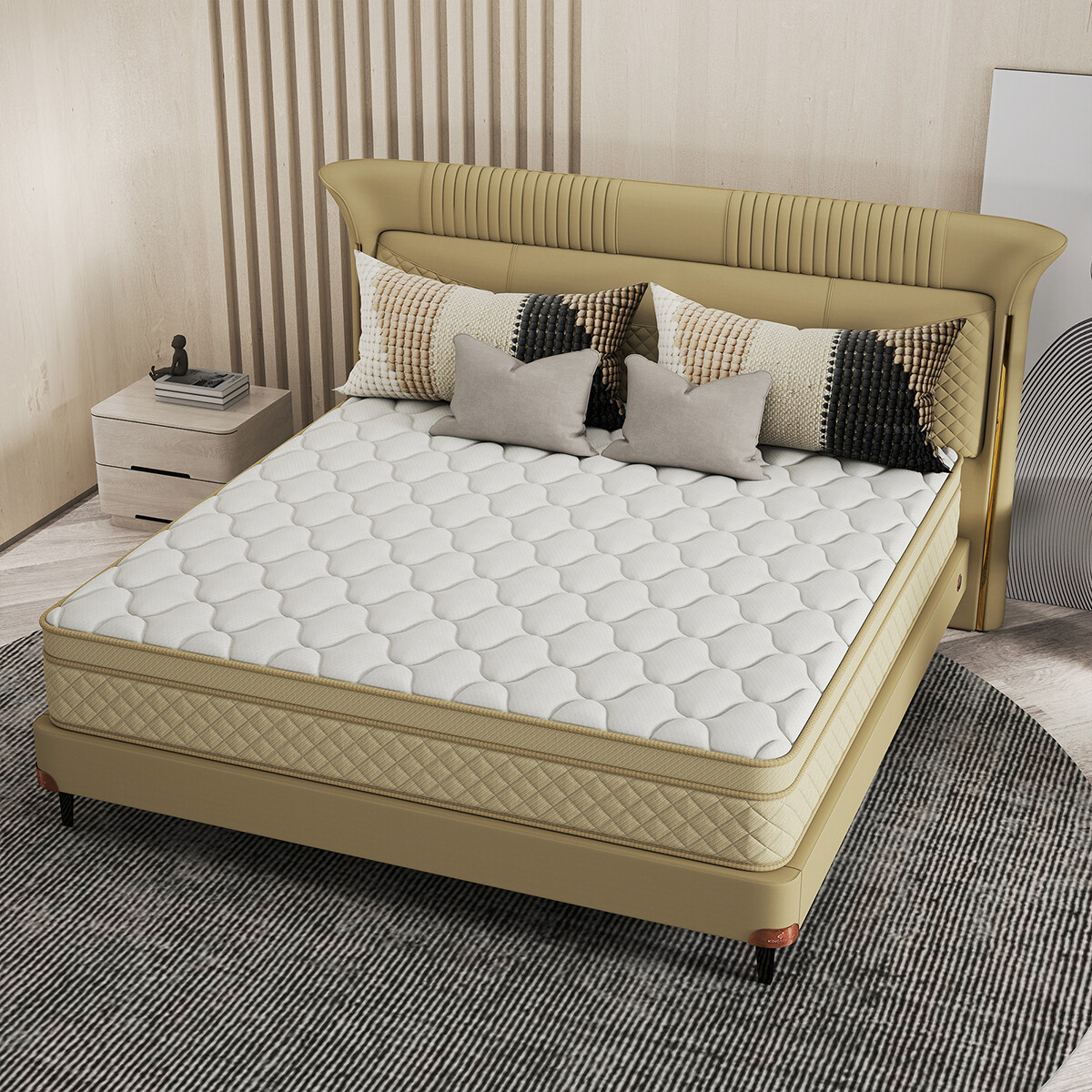 12″ 14″ Mattress Twin Full Queen King Gel Memory Foam Pocket Spring Bed In A Box
