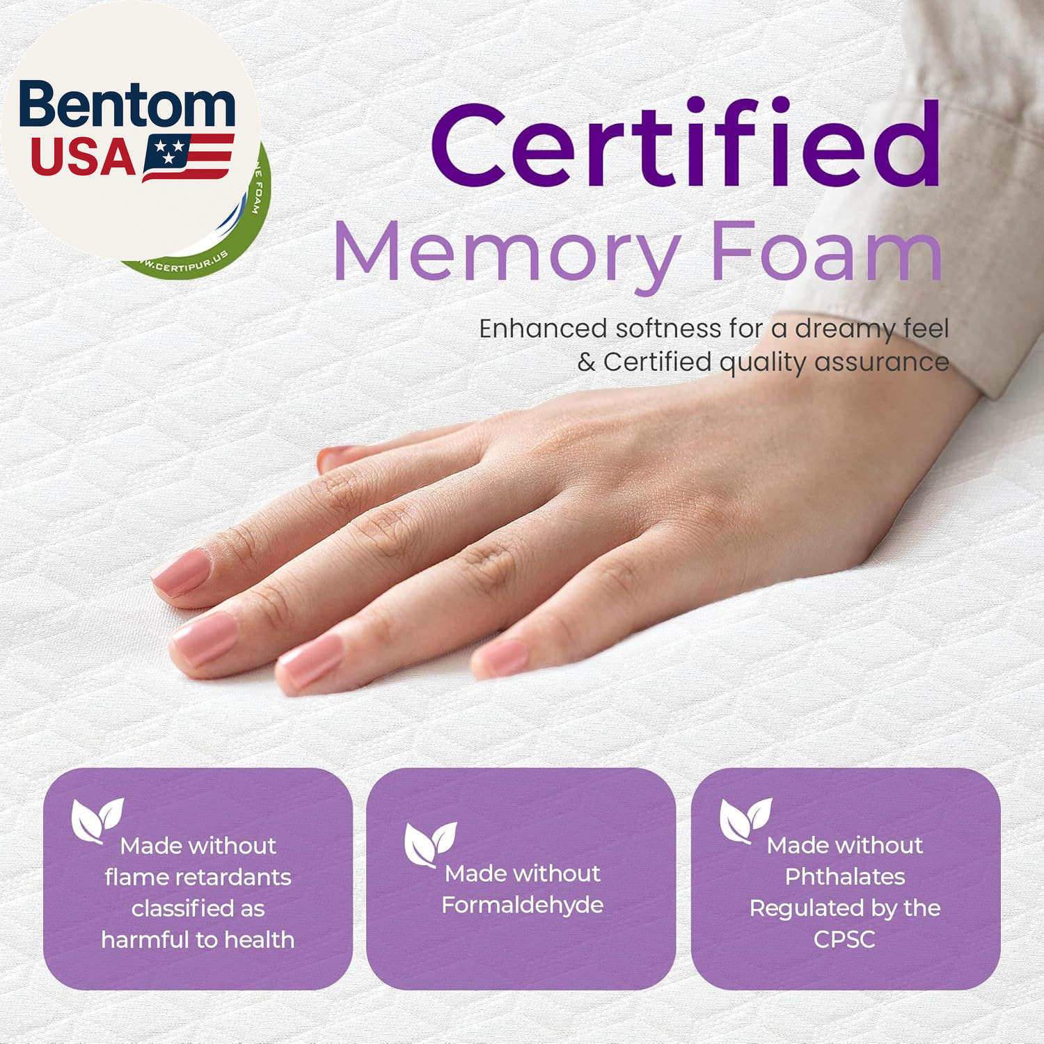 5 Inch Twin Cooling Gel Memory Foam Mattress Medium Firm Pressure Relief Certipu