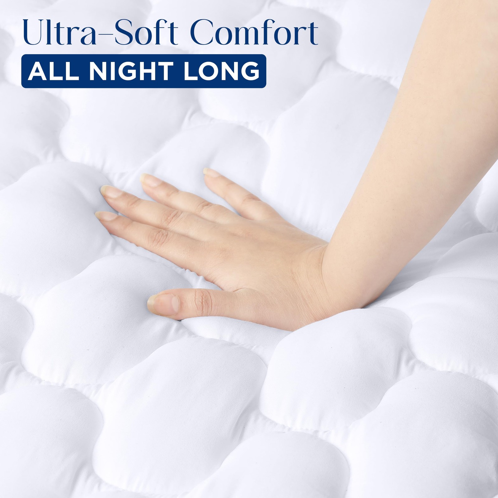 Utopia Bedding Waterproof Mattress Protector, Queen (Pack of 1), White